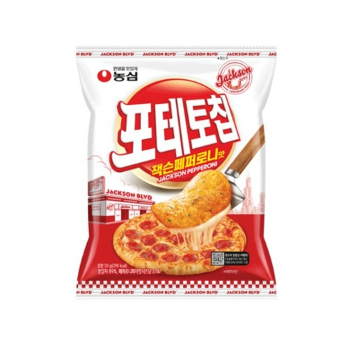 농심 포테토칩 잭슨페퍼로니맛 50g